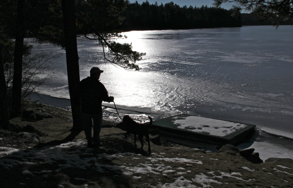 Late afternoon walk to the pond