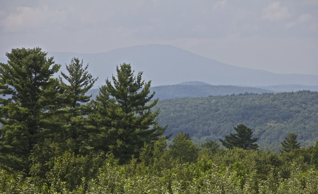 View of Mt. Cardigan from the observatory at Carter Hill Orchards