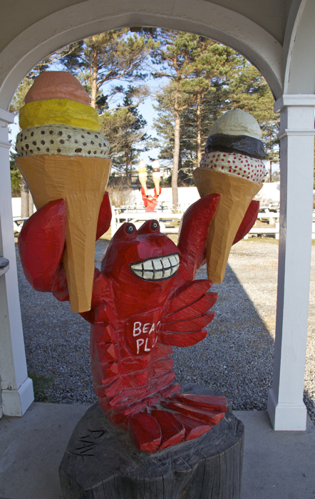 Beach Plum, North Hampton NH - by the same chainsaw artist we got our little bear from :)  