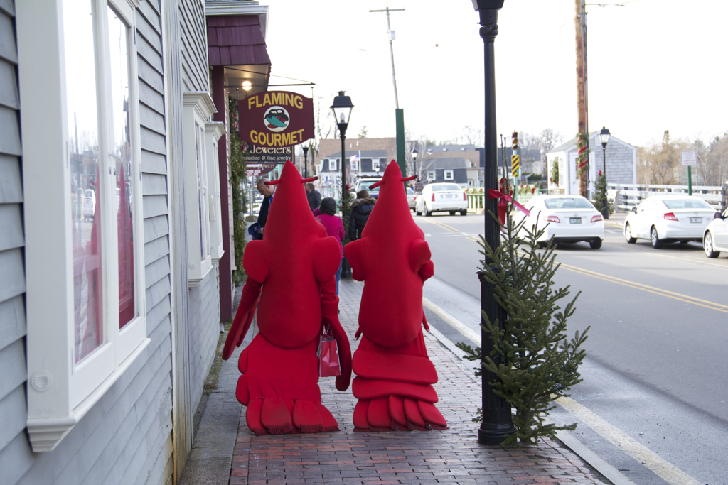 Not every day you see lobsters walking down the street...