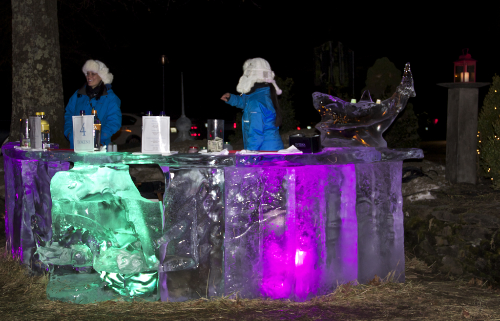 Ice bar at the Bedford Village Inn