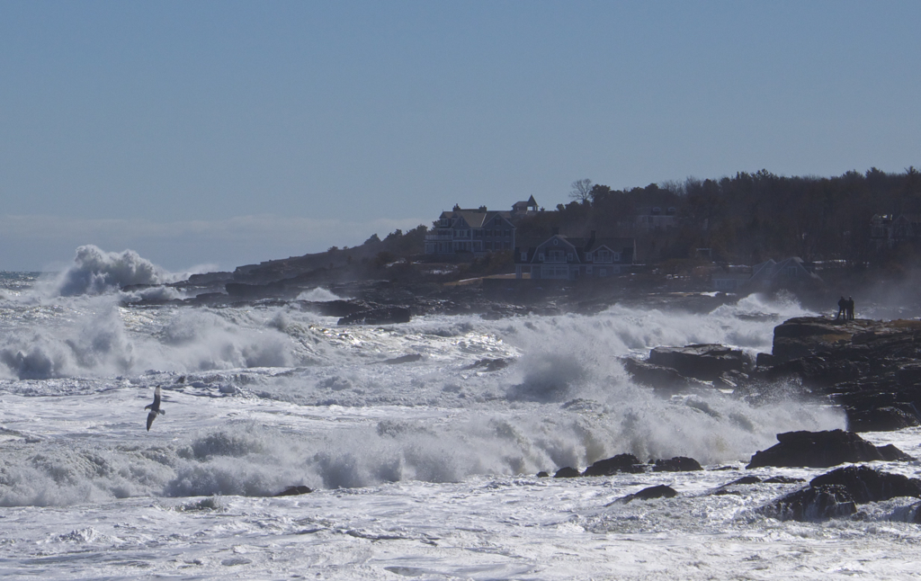 Awesome walk along the Marginal Way today... and this was 2 hours after high tide!