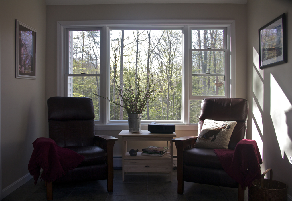 Love the late afternoon sun in the breezeway