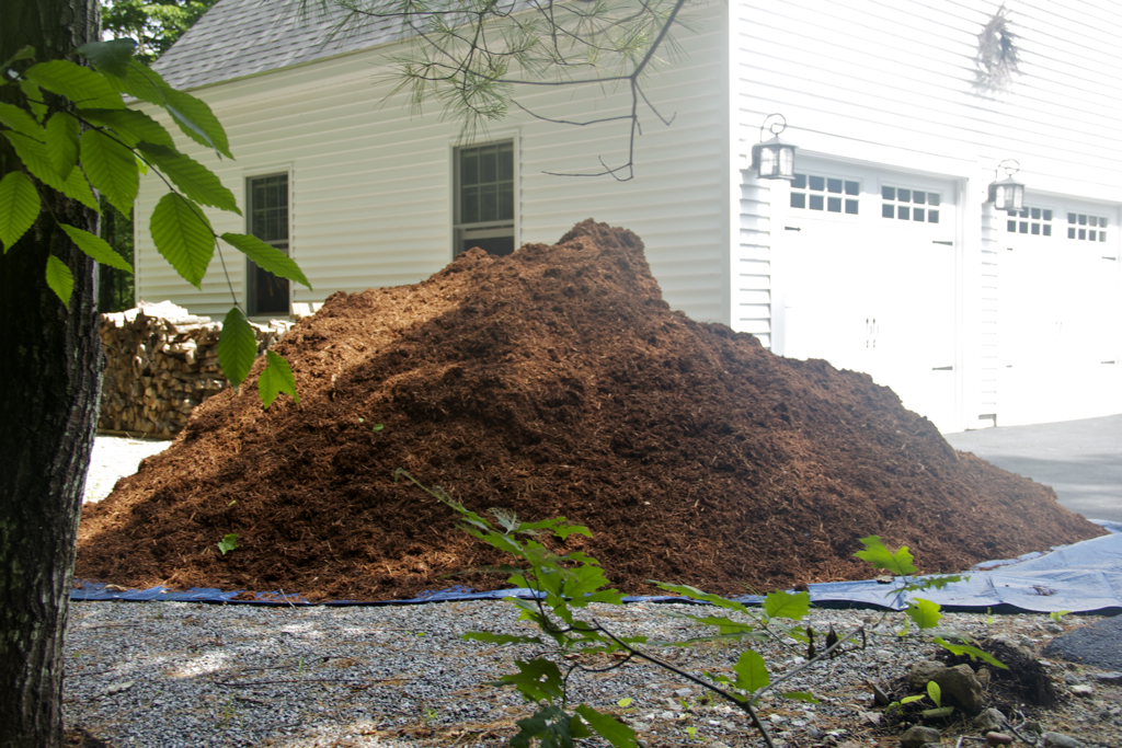 12 yards of mulch...  that should keep us busy for a while.  