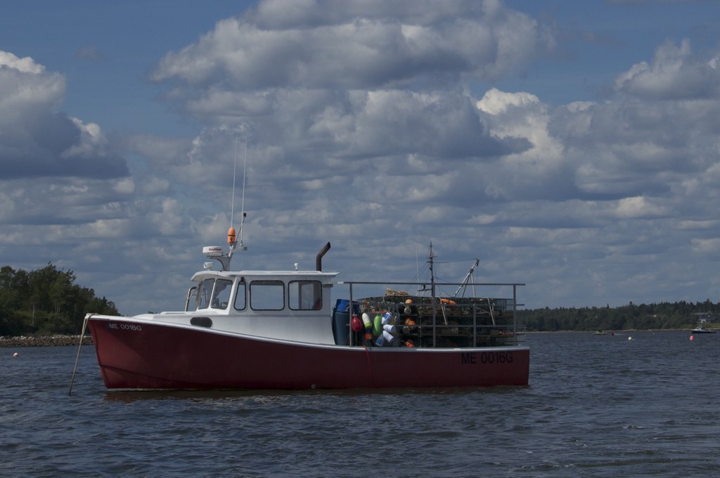 Nothing says Maine like a lobster boat...