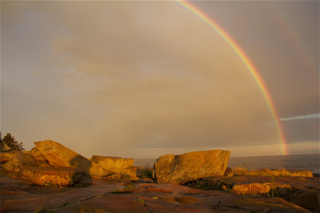 Wonder if the golden hue of the rocks means the pot of gold is close by...