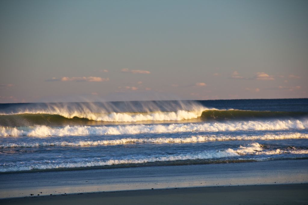 Wind spray off the waves...  