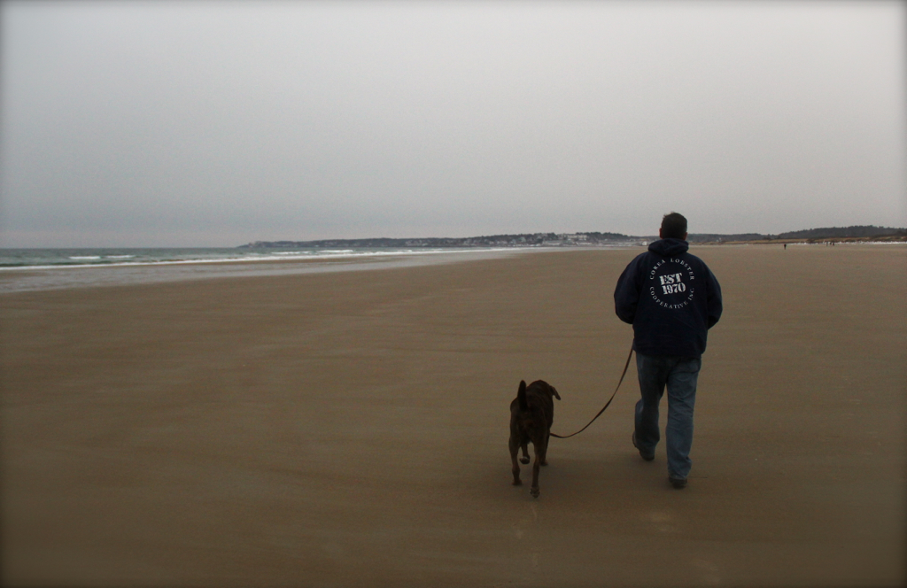 Nice afternoon for a walk on the wide open beach :)  