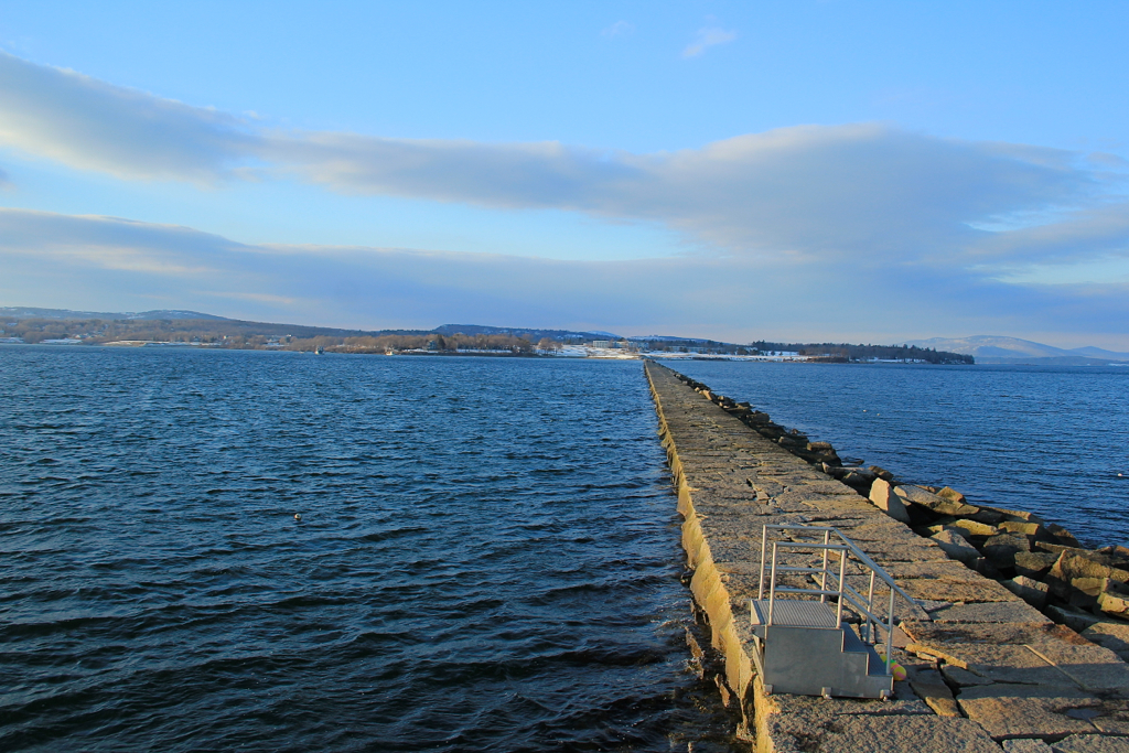 The view on the walk back from the Rockland Breakwater Lighthouse was pretty nice too...