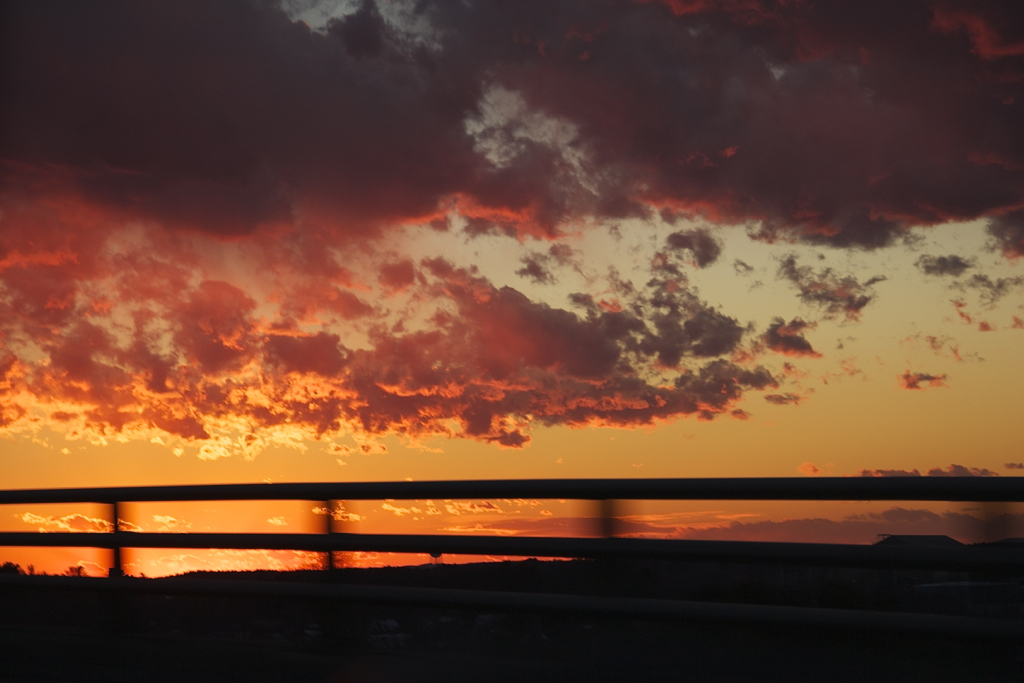 Sunset on the bridge...  