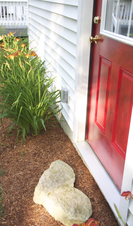 Heart shaped doorstep :)  