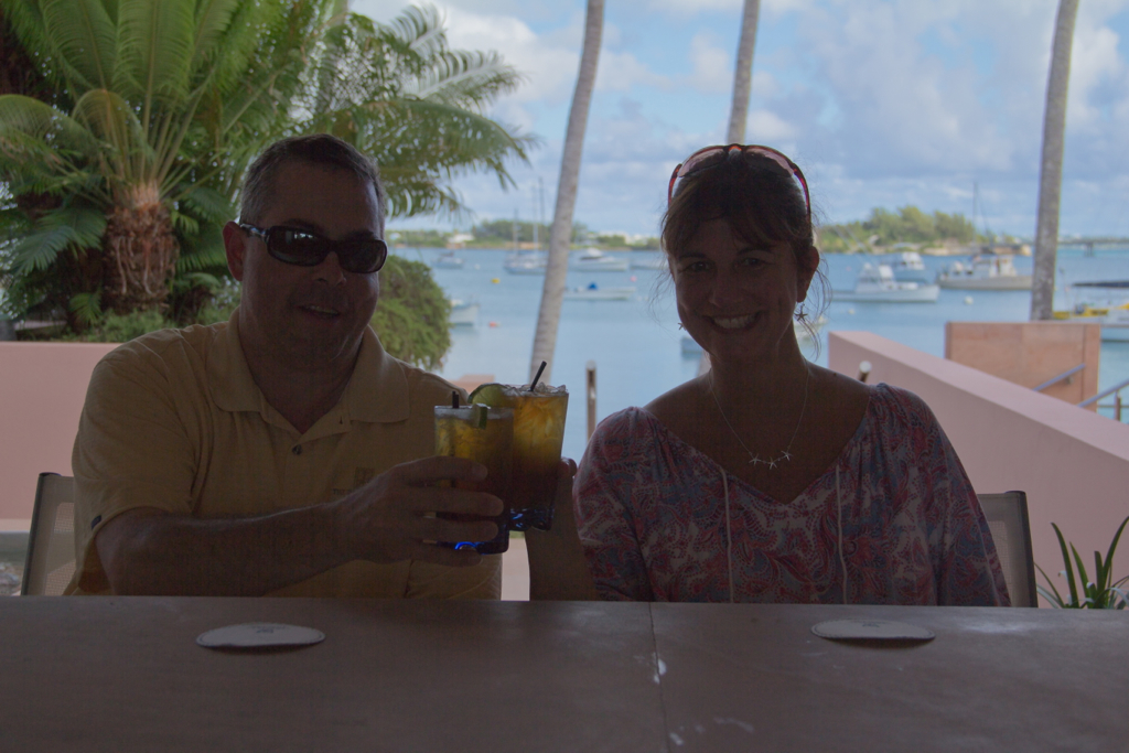 Cheers!  Enjoying a Bermuda 