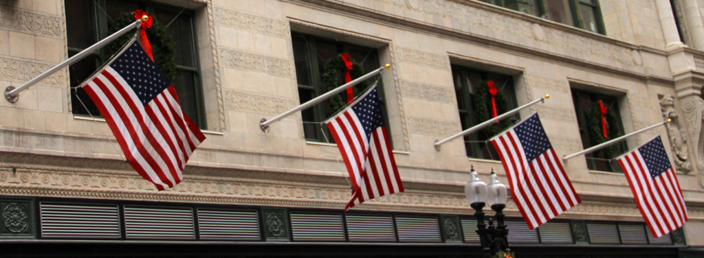 Wreaths and flags :)